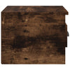 Stella Homewares Wall-mounted Bedside Cabinets 2 pcs Smoked Oak 41.5x36x28cm