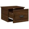 Stella Homewares Wall-mounted Bedside Cabinets 2 pcs Brown Oak 41.5x36x28cm