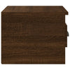 Stella Homewares Wall-mounted Bedside Cabinets 2 pcs Brown Oak 41.5x36x28cm