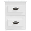 Stella Homewares Wall-mounted Bedside Cabinet White 41.5x36x53cm