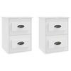 Stella Homewares Wall-mounted Bedside Cabinets 2 pcs White 41.5x36x53cm