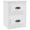 Stella Homewares Wall-mounted Bedside Cabinets 2 pcs White 41.5x36x53cm