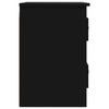 Stella Homewares Wall-mounted Bedside Cabinet Black 41.5x36x53cm