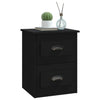 Stella Homewares Wall-mounted Bedside Cabinets 2 pcs Black 41.5x36x53cm