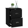 Stella Homewares Wall-mounted Bedside Cabinets 2 pcs Black 41.5x36x53cm