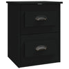 Stella Homewares Wall-mounted Bedside Cabinets 2 pcs Black 41.5x36x53cm