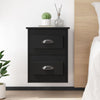 Stella Homewares Wall-mounted Bedside Cabinets 2 pcs Black 41.5x36x53cm
