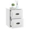 Stella Homewares Wall-mounted Bedside Cabinet High Gloss White 41.5x36x53cm