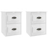 Stella Homewares Wall-mounted Bedside Cabinets 2 pcs High Gloss White 41.5x36x53cm