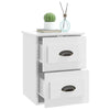 Stella Homewares Wall-mounted Bedside Cabinets 2 pcs High Gloss White 41.5x36x53cm