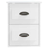 Stella Homewares Wall-mounted Bedside Cabinets 2 pcs High Gloss White 41.5x36x53cm