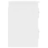 Stella Homewares Wall-mounted Bedside Cabinets 2 pcs High Gloss White 41.5x36x53cm