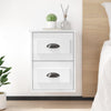 Stella Homewares Wall-mounted Bedside Cabinets 2 pcs High Gloss White 41.5x36x53cm