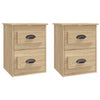 Stella Homewares Wall-mounted Bedside Cabinets 2 pcs Sonoma Oak 41.5x36x53cm