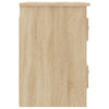 Stella Homewares Wall-mounted Bedside Cabinets 2 pcs Sonoma Oak 41.5x36x53cm