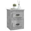Stella Homewares Wall-mounted Bedside Cabinets 2 pcs Concrete Grey 41.5x36x53cm