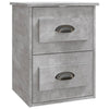 Stella Homewares Wall-mounted Bedside Cabinets 2 pcs Concrete Grey 41.5x36x53cm