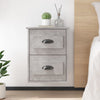 Stella Homewares Wall-mounted Bedside Cabinets 2 pcs Concrete Grey 41.5x36x53cm