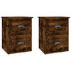 Stella Homewares Wall-mounted Bedside Cabinets 2 pcs Smoked Oak 41.5x36x53cm