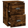 Stella Homewares Wall-mounted Bedside Cabinets 2 pcs Smoked Oak 41.5x36x53cm