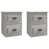 Stella Homewares Wall-mounted Bedside Cabinets 2 pcs Grey Sonoma 41.5x36x53cm