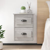 Stella Homewares Wall-mounted Bedside Cabinets 2 pcs Grey Sonoma 41.5x36x53cm