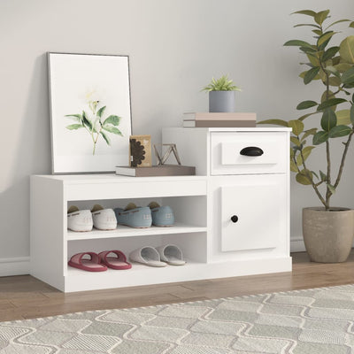Stella Homewares Shoe Cabinet White 100x42x60 cm Engineered Wood