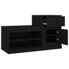 Stella Homewares Shoe Cabinet Black 100x42x60 cm Engineered Wood