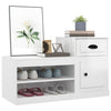Stella Homewares Shoe Cabinet High Gloss White 100x42x60 cm Engineered Wood