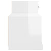 Stella Homewares Shoe Cabinet High Gloss White 100x42x60 cm Engineered Wood