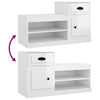 Stella Homewares Shoe Cabinet High Gloss White 100x42x60 cm Engineered Wood
