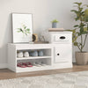 Stella Homewares Shoe Cabinet High Gloss White 100x42x60 cm Engineered Wood