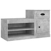Stella Homewares Shoe Cabinet Concrete Grey 100x42x60 cm Engineered Wood