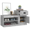 Stella Homewares Shoe Cabinet Concrete Grey 100x42x60 cm Engineered Wood