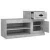 Stella Homewares Shoe Cabinet Concrete Grey 100x42x60 cm Engineered Wood