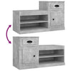Stella Homewares Shoe Cabinet Concrete Grey 100x42x60 cm Engineered Wood