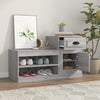 Stella Homewares Shoe Cabinet Grey Sonoma 100x42x60 cm Engineered Wood