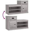 Stella Homewares Shoe Cabinet Grey Sonoma 100x42x60 cm Engineered Wood