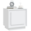 Stella Homewares Bedside Cabinet White 44x35x45 cm Engineered Wood