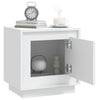 Stella Homewares Bedside Cabinet White 44x35x45 cm Engineered Wood
