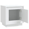 Stella Homewares Bedside Cabinet White 44x35x45 cm Engineered Wood