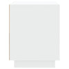 Stella Homewares Bedside Cabinet White 44x35x45 cm Engineered Wood