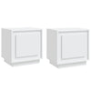 Stella Homewares Bedside Cabinets 2 pcs White 44x35x45 cm Engineered Wood