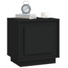 Stella Homewares Bedside Cabinet Black 44x35x45 cm Engineered Wood