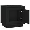 Stella Homewares Bedside Cabinet Black 44x35x45 cm Engineered Wood