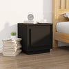 Stella Homewares Bedside Cabinet Black 44x35x45 cm Engineered Wood
