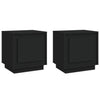 Stella Homewares Bedside Cabinets 2 pcs Black 44x35x45 cm Engineered Wood