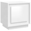 Stella Homewares Bedside Cabinet High Gloss White 44x35x45 cm Engineered Wood