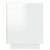 Stella Homewares Bedside Cabinet High Gloss White 44x35x45 cm Engineered Wood