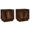Stella Homewares Bedside Cabinets 2 pcs Smoked Oak 44x35x45 cm Engineered Wood